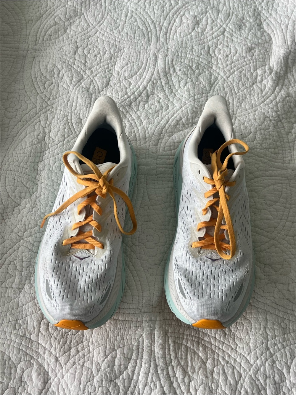 Hoka One One Clifton 8 Blanc de Blanc Purple Seafoam Size 8 - Picture 2 of 8